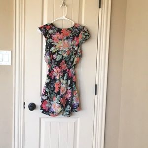 A romper with flowers